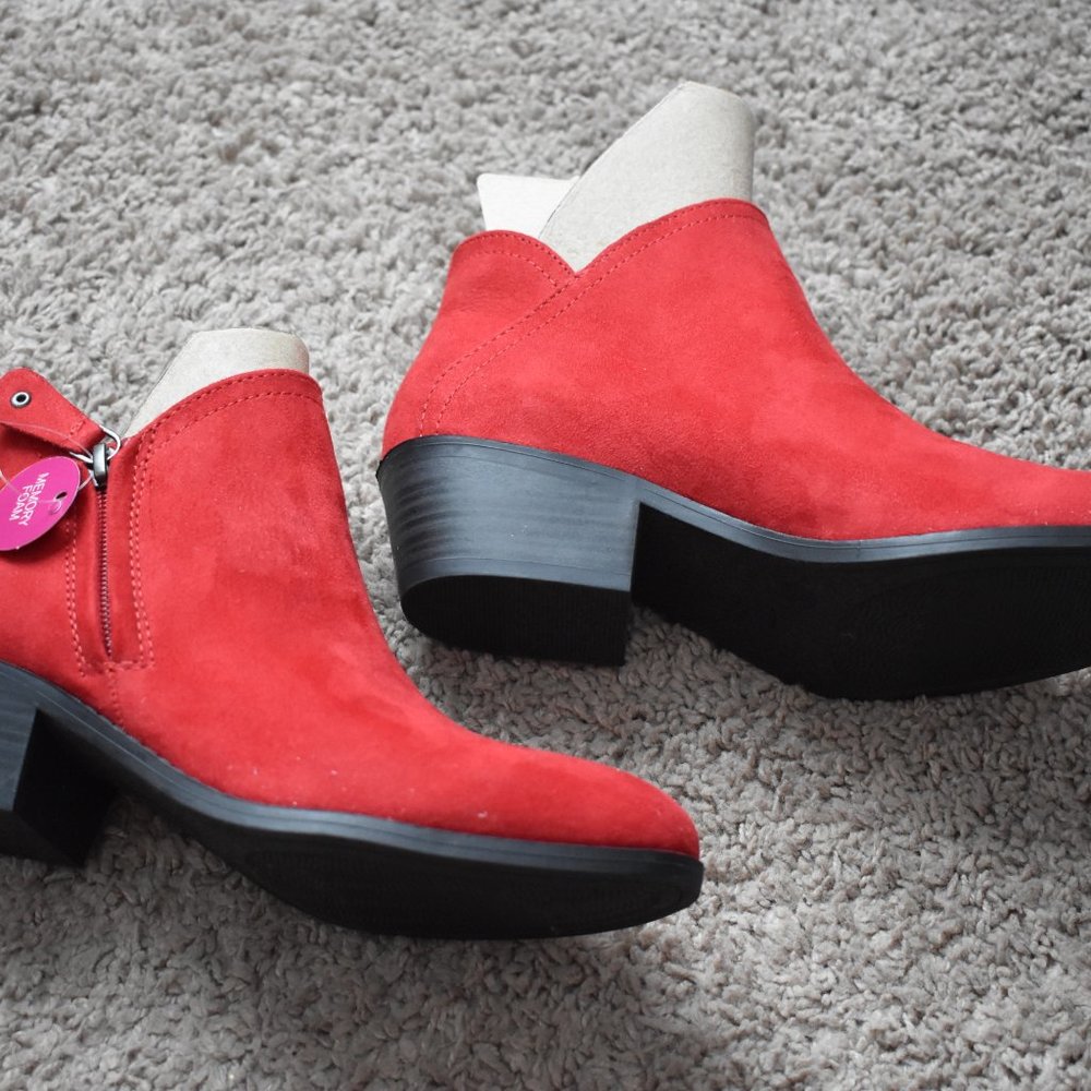 SO Red Ankle Boots Size 6.5 - Picture 5 of 8